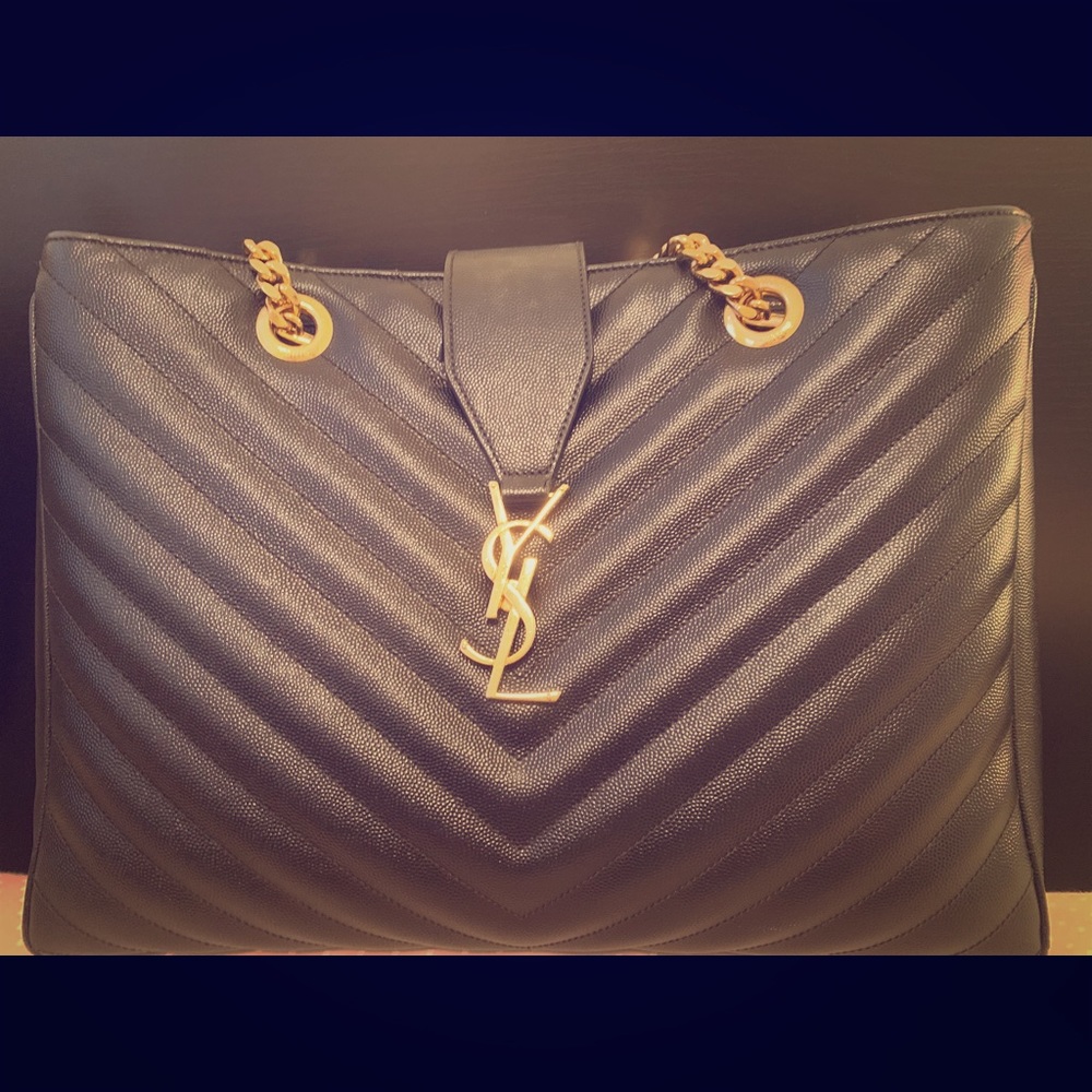 LOULOU Lg. Shopping Bag in Matelasse “Y” Leather